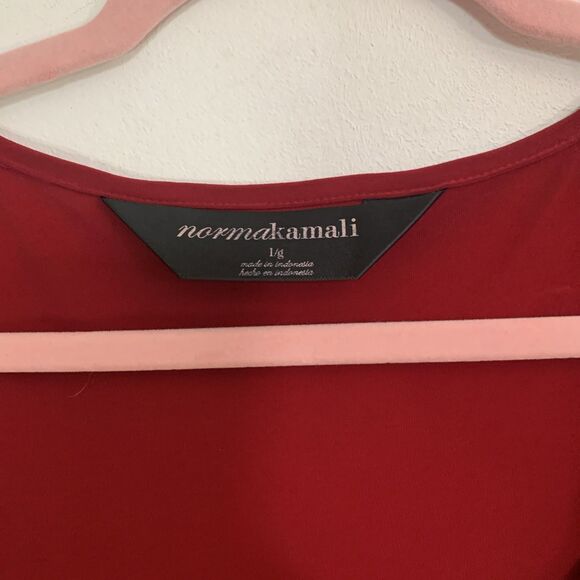 Norma Kamali Wrap Dress Sweetheart Neckline Long Sleeve Soft Knit Black Size L - Picture 3 of 7